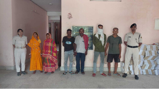 लखीसराय में शराब माफियाओं पर पुलिस का प्रहार, सात आरोपी गिरफ्तार